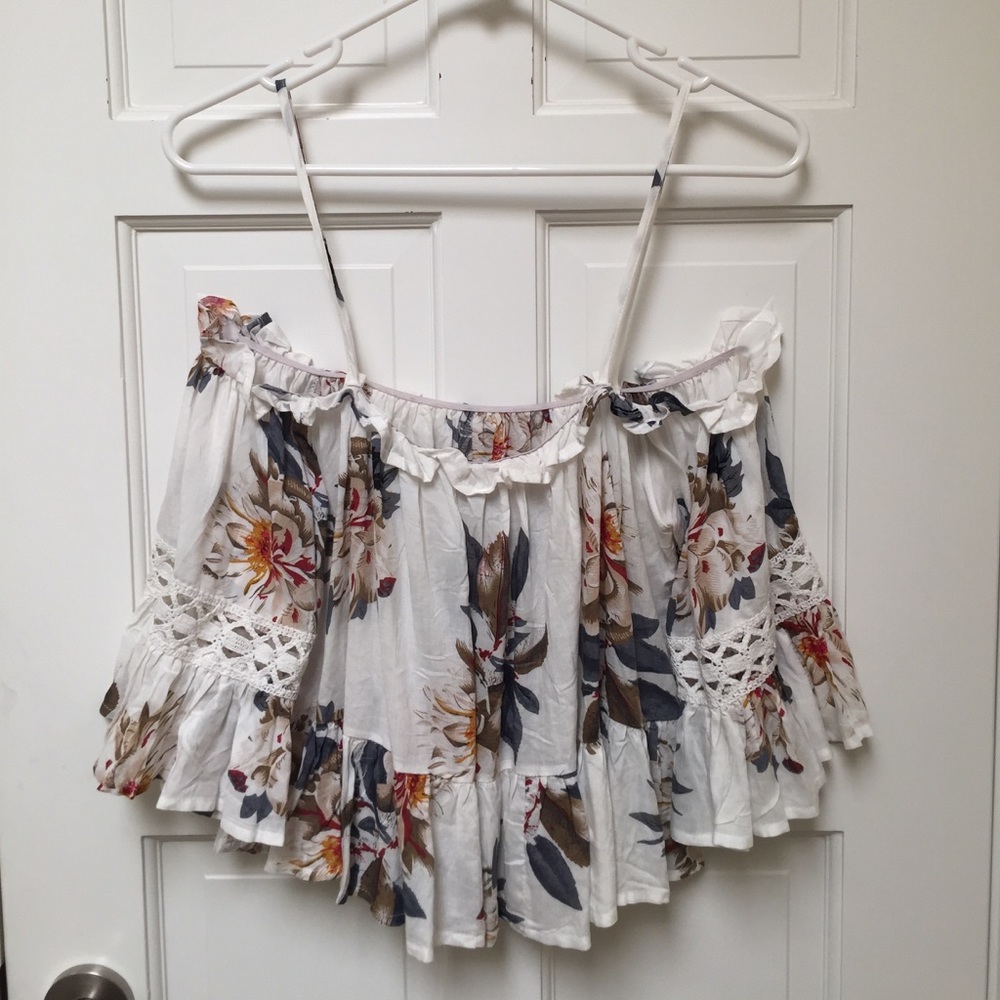Floral Off The Shoulder Top
